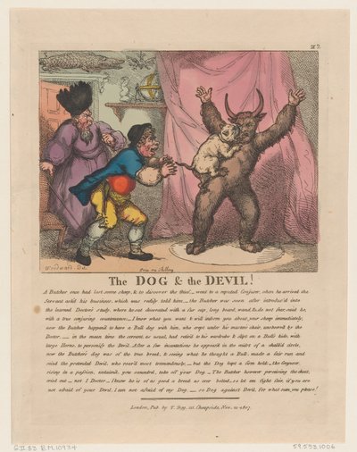 Hunden och djävulen, 21 november 1807, 21 november 1807. av Thomas Rowlandson