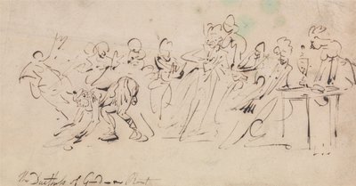 Hertiginnan av Gordons nederlag av Thomas Rowlandson