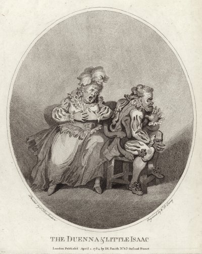 Duenna och Little Isaac av Thomas Rowlandson