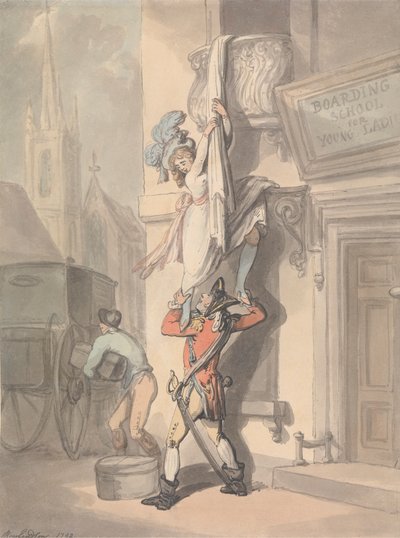 Elopementet av Thomas Rowlandson