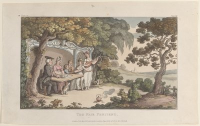 The Fair Penitent, från The Vicar of Wakefield, 1 maj 1817., 1 maj 1817. av Thomas Rowlandson