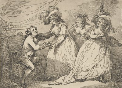 Guldäpplet, eller det moderna Paris, 2 mars 1785., 2 mars 1785. av Thomas Rowlandson