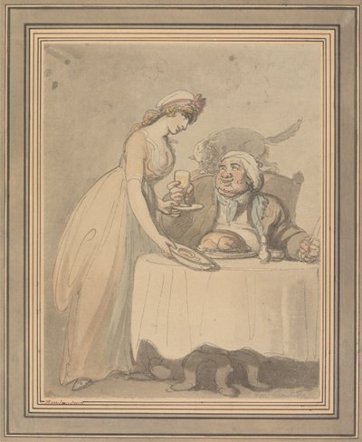 The Gourmand av Thomas Rowlandson