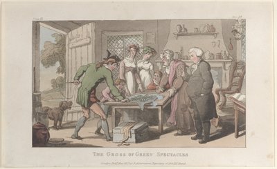 The Gross of Green Spectacles, från The Vicar of Wakefield, maj 1817, maj 1817. av Thomas Rowlandson