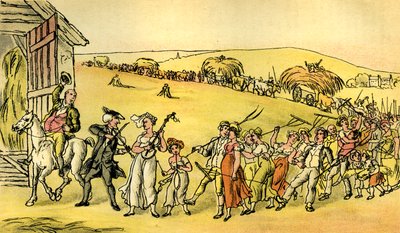 "The Harvest Home" av Thomas Rowlandson