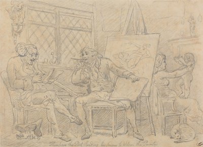 Historikern som inspirerar den unge målarens fantasi av Thomas Rowlandson