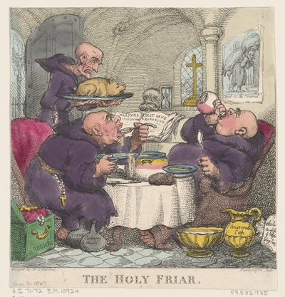 Den helige broder, 6 maj 1807., 6 maj 1807. av Thomas Rowlandson