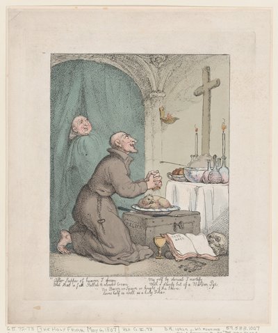 Den helige broder, 6 maj 1807., 6 maj 1807. av Thomas Rowlandson