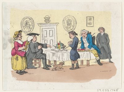 The Hopes of the Family - En antagning vid universitetet, ca. 1803., ca. 1803. av Thomas Rowlandson