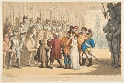 Hästrustkammaren i tornet, 1 januari 1800. av Thomas Rowlandson