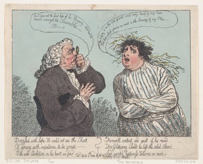 De obotlige, 4 april 1784, 4 april 1784. av Thomas Rowlandson
