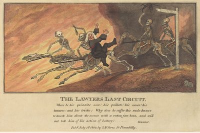 The Lawyers Last Circuit, publicerad 1802. av Thomas Rowlandson