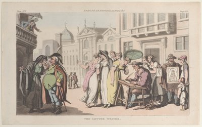 Brevskrivaren, från Neapel och Campagna Felice: i en serie brevannons..., 1 juni 1815. av Thomas Rowlandson
