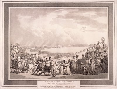 The Light Horse Volunteers of London & Westminster, 1798. av Thomas Rowlandson