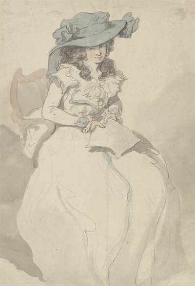 Kärleksbrevet, ca 1790 (penna & bläck och akvarell på papper) av Thomas Rowlandson