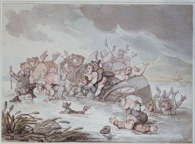 Olyckan, 1806 av Thomas Rowlandson