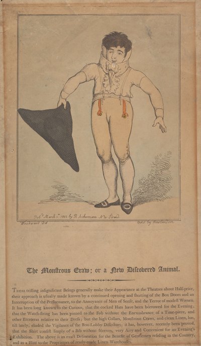 Den monstruösa krälden; eller ett nyupptäckt djur av Thomas Rowlandson