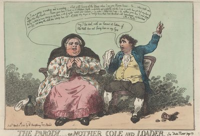 Parodin – eller Mor Cole och Ledaren av Thomas Rowlandson