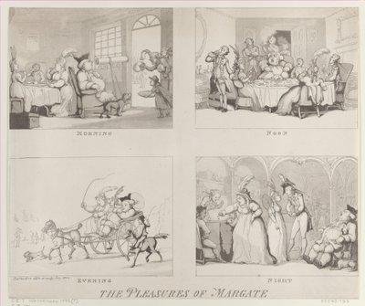 The Pleasures of Margate, 25 juli 1800, 25 juli 1800. av Thomas Rowlandson