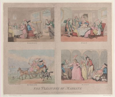 The Pleasures of Margate, 25 juli 1800, 25 juli 1800. av Thomas Rowlandson