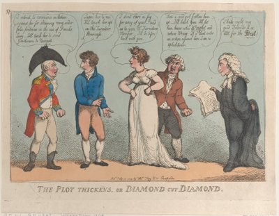 The Plot Thickens, eller Diamond Cut Diamond, 16 juli 1809., 16 juli 1809. av Thomas Rowlandson