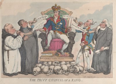 Konungens hemliga råd, 28 mars 1815, 28 mars 1815. av Thomas Rowlandson
