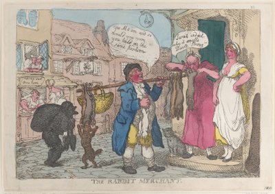 Kaninhandlaren, 1810, 1810. av Thomas Rowlandson