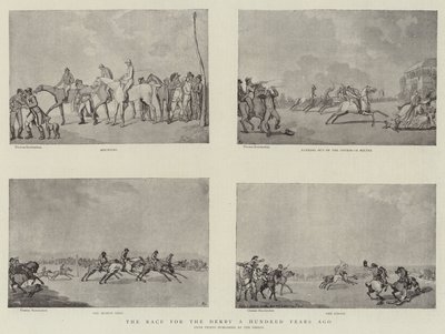 Loppet om Derbyt för hundra år sedan av Thomas Rowlandson