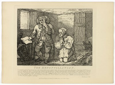 Försoningen, från Boswells rundresa på Hebriderna av Thomas Rowlandson