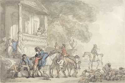 Återkomsten från jakten av Thomas Rowlandson