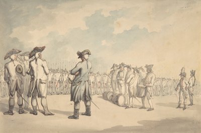 Översynen, ca. 1800. av Thomas Rowlandson