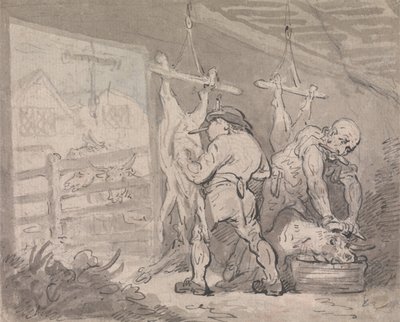 Slakteriet av Thomas Rowlandson