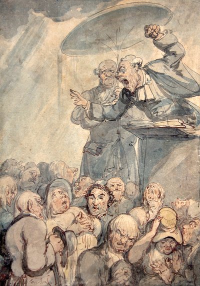 Spellbindern (akvarell) av Thomas Rowlandson