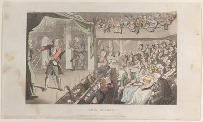 Scenen. George Primrose som Horatio, från The Vicar of Wakefield, 1 maj 1817., 1 maj 1817. av Thomas Rowlandson