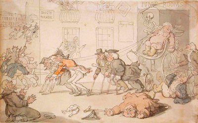Dödens scen av Thomas Rowlandson