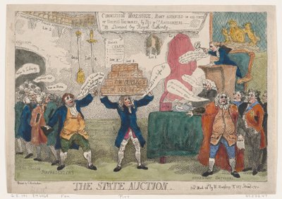 Statens auktion den 26 mars 1784, den 26 mars 1784. av Thomas Rowlandson