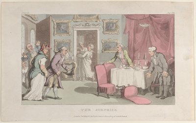 The Surprise, från The Vicar of Wakefield, 1 maj 1817., 1 maj 1817. av Thomas Rowlandson