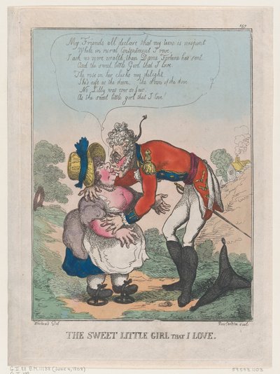 Den söta lilla flickan som jag älskar, 4 juni 1808., 4 juni 1808. av Thomas Rowlandson