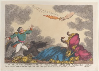 Kontinentens tyrann är fallen, Europa är fritt, England jublar, 1 maj 1814., 1 maj 1814. av Thomas Rowlandson