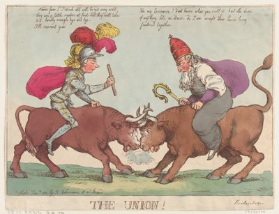 Unionen, 1 januari 1801., 1 januari 1801. av Thomas Rowlandson