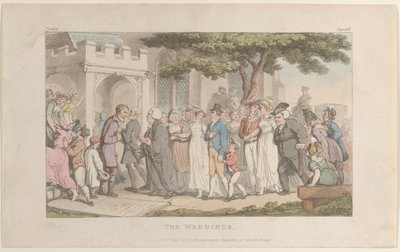 The Weddings, från The Vicar of Wakefield, 1 maj 1817, 1 maj 1817. av Thomas Rowlandson