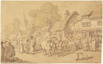 The Woolpack Inn av Thomas Rowlandson