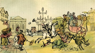 "Resultatet av att köpa en blind häst" av Thomas Rowlandson
