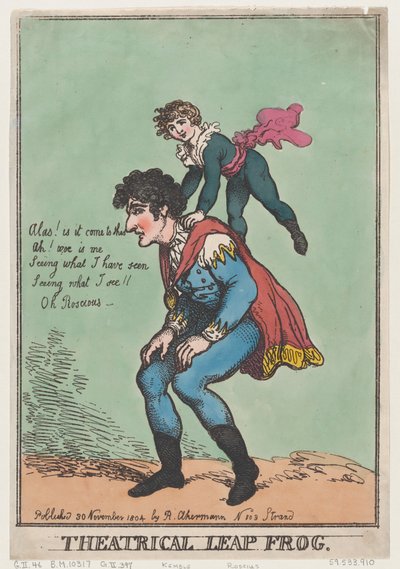 Teatrala Leap Frog, 30 november 1804, 30 november 1804. av Thomas Rowlandson