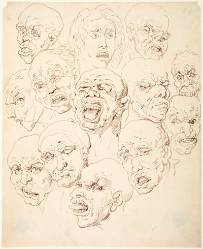 Tretton huvuden av Thomas Rowlandson