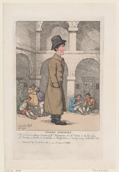 Thomas Simmons, 9 november 1807, 9 november 1807. av Thomas Rowlandson