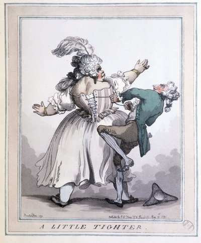 Tighten More - Tryck av Rowlandson, i "The corset in art and morals from the 13th to the 20th century" av F. Libron och H. Clouzot av Thomas Rowlandson