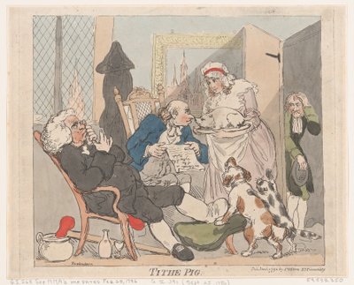 Tiondesvin, 1 januari 1790., 1 januari 1790. av Thomas Rowlandson