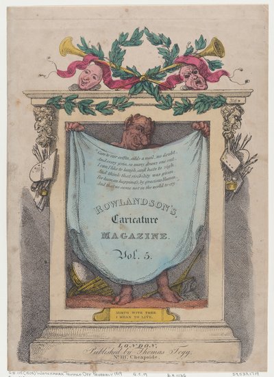 Titelsida, Rowlandsons Caricature Magazine, Vol. 5, 1808., 1808. av Thomas Rowlandson