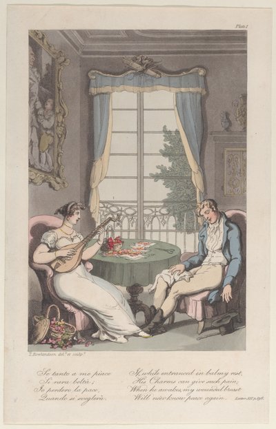 Titelsida, från Neapel och Campagna Felice: i en serie brev adresserade..., 1 juni 1815. av Thomas Rowlandson